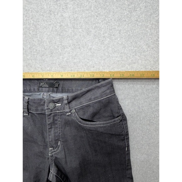 PrAna Jeans Womens 4 Gray Charcoal Wash Mid Rise Skinny Stretch 28x31 Denim - Picture 5 of 9
